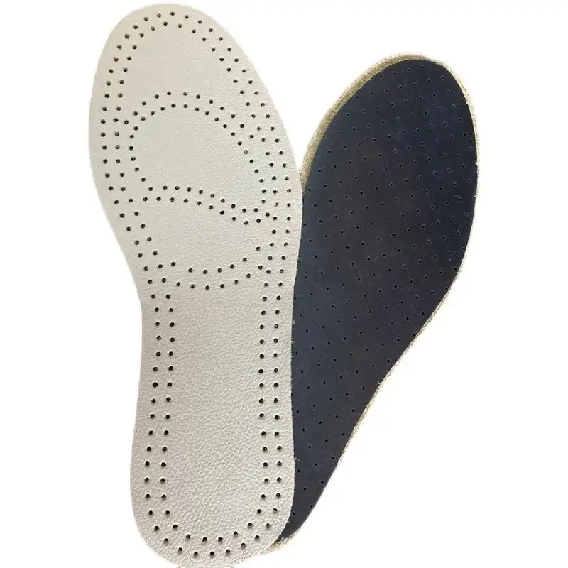 大型通気性レザーシューズインソール快適な吸収汗と消臭交換インナーソール靴インソールパッド