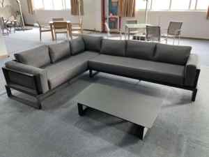 Ensemble de Canapés de <span class=keywords><strong>Jardin</strong></span> de Luxe Modernes en <span class=keywords><strong>Aluminium</strong></span>, Mobilier de Patio pour Extérieur, Balcon, Villa, Cour, Hôtel - Product Image 3