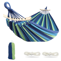 Hamac d'Extérieur Fait Main de Meilleure Qualité, Taille Double, en Coton, Avec Pompons, Style Macramé Brésilien