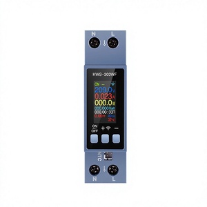 KWS-303 Tuya WiFi Monophasé Contrôle par APP 8-en-1 85-290V 40A Compteur de Tension et de Courant Électrique Smart Life KWS-303WF A673 - Product Image 1
