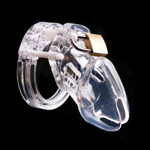 Mannen SM Plastic Resin Penis Bevestigingsbeugel Kuisheidslot Alternatief Speelgoed JJ Vogelkooi Ring Rolriem Model XY-108 China - Product Image 3