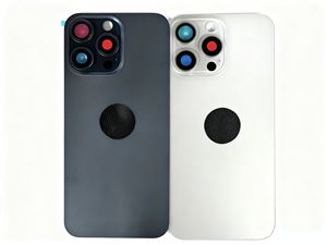 Cadre en aluminium, verre et métal pour objectif caméra, couvercle de <span class=keywords><strong>batterie</strong></span> arrière pour téléphone portable 15 Pro Max, accessoire de réparation - Product Image 3