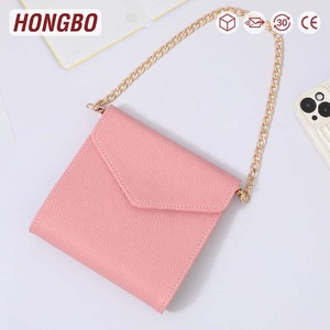 Hongbo Best-seller A7 Pebble Luxe Card Wallet comme embrayages pour femmes/Cash Binder Enveloppes avec Fly Leaf & Zipper Disponible - Product Image 1