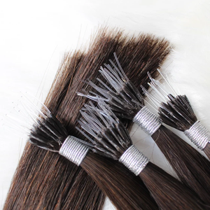 Jasmine Beauty Premium Quality Plastic Nano Tip Human Hair Extensions Virgin Keratin Plastic Nano Tip Straight Hair Extensions - Product Image 6