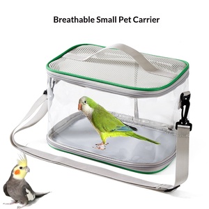 Cage <span class=keywords><strong>de</strong></span> transport transparente, ventilée et légère pour oiseaux, à porter à l'épaule, adaptée aux perroquets et aux petits oiseaux, pour les voyages en extérieur, produits pour animaux <span class=keywords><strong>de</strong></span> compagnie - Product Image 5