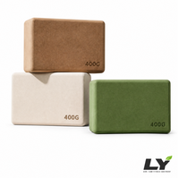 Bloc de yoga haute densité 400G, couleur terre, brique de Pilates en EVA antidérapante à bords arrondis, support ferme pour studio de yoga, salle de sport et Pilates