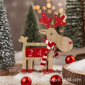 Junru Reindeer <b>Calendar</b> 2025 Day View Christmas Decoration Desk Ornament Holiday Countdown Perpetual <b>Calendar</b> - Product Image 1