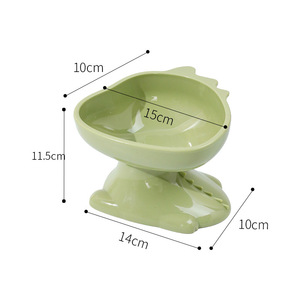 Cuencos para mascotas, cuencos para gatos, cuencos para perros, cuencos con base inclinada, marca original Pipi Tao, cuencos con base Evil Dragon, cuencos de plástico - Product Image 2
