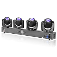 WANRAYW 2024 Luces de Cabeza Móviles LED Sharpy de Alta Calidad 4*32W 4en1 para DJ, Bar, Escenario, KTV, Luces de 4 Haces