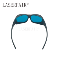 Lunettes de sécurité laser rouge à haute protection OD6+ 620 - 700 nm, lunettes de protection laser rubis pour machine médicale