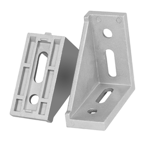 Soporte de Esquina en Forma de L de Aluminio Fundido a Presión para Estándar Europeo, Precio de Fábrica, Compatible con ODM/OEM, Logotipo Personalizado - Product Image 1