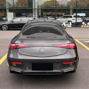 Mercedes-Benz CLE Coupe C236 2024 AMG Exhaust Tailpipe Frame Decal Bumper Modification Piano Black Carbon Fiber Texture - Product Image 1