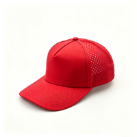 Topi Baseball Snapback 5 Panel Kualitas Tinggi Custom Laser Cut Tahan Air Dengan Logo Custom Unisex untuk Aktivitas Luar Ruangan