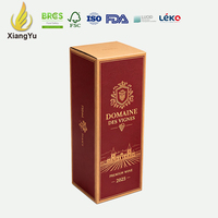 Boîte d'emballage de vin personnalisée Xiangyu, boîte-cadeau en carton ondulé de qualité supérieure pour une bouteille de vin rouge et la vente au détail aux vignerons
