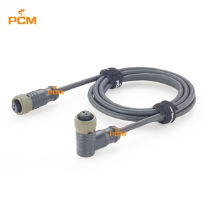 Cable MIL-C-5015 de <span class=keywords><strong>2</strong></span> pines hembra a hembra en ángulo recto, especificación militar MS3106-14S-9S para equipos de prueba de sensores industriales y acelerómetros - Product Image 4