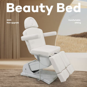 Cama de Masaje de Belleza de Acero Inoxidable de Alta Calidad con 4 Motores, Cama Facial para Salón y Uso Escolar - Product Image 3