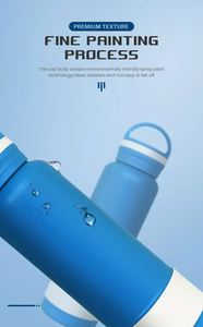 Insulated Stainless Steel Water Bottle with Handle, 24oz Double Wall Vacuum Flask, Leakproof Thermos for Outdoor - Product Image 6