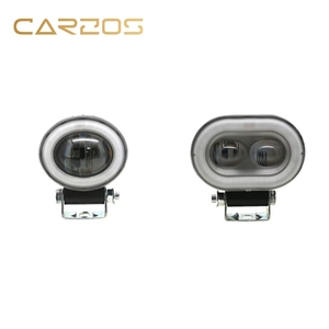 Luces <span class=keywords><strong>de</strong></span> circulación diurna LED con ojo <span class=keywords><strong>de</strong></span> Ángel <span class=keywords><strong>de</strong></span> color <span class=keywords><strong>de</strong></span> <span class=keywords><strong>bocina</strong></span> para automóviles, motocicletas eléctricas - Product Image 1