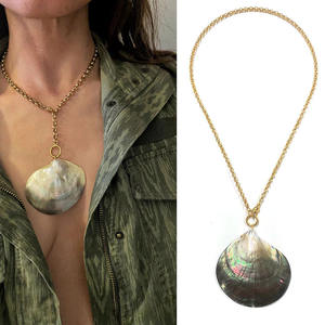 قلادة عنق من الفولاذ المقاوم للصدأ للسفر للسيدات في العطلات ، إكسسوارات رقبة مضادة للحساسية ، قلادة عنق للشاطئ - Product Image 4