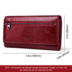 HUMERPAUL <span class=keywords><strong>Portafoglio</strong></span> Personalizzato da Donna in Vera Pelle, Pochette alla Moda con Tasca per Telefono, Porta Carte RFID, Organizer e Borsa - Product Image 3