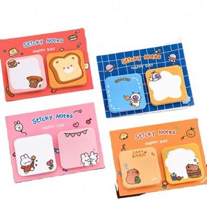 Creative Stationery Supplier's Cartoon Cute School Sticky Notes Kids-Friendly Loose Leaf <b>Paper</b> Memo <b>Pads</b> - Product Image 1