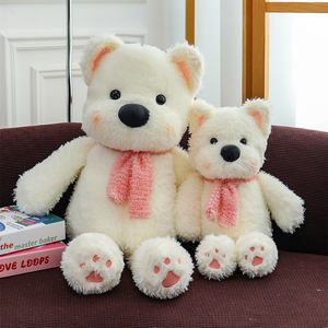 Schattig Wit <span class=keywords><strong>Puppy</strong></span> Knuffeldier Pluche Speelgoed Dagelijks Leven Mooi En Schattig Hond Knuffel Voor Huisdecoratie Metgezel Cadeau - Product Image 6