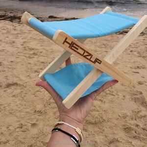 2023 Customized Wooden Outdoor Folding Lounge <b>Chair</b> Casual Wood Frame Canvas <b>Chair</b> Lunch Break <b>Beach</b> <b>Chair</b> - Product Image 3