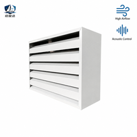 Grille acoustique industrielle sur mesure à atténuation de bruit (DB) pour la réduction du bruit des systèmes de ventilation de tours de refroidissement et de générateurs CVC