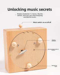 Juego de Bloques de Construcción de Madera de Haya Unisex de 40 Piezas, Ecológico, para Caja Musical DIY, Juguete Montessori para Niños de 2 a 13 Años, Desarrollo - Product Image 3