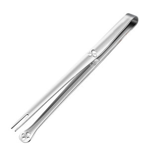 AKL 316 Stainless Steel Barbecue Tongs Long Handle Multi Function Steak Tongs With Fork And Strainer For Grilling - Product Image 1