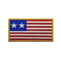 Écusson brodé de style guerre civile, motifs carrés, pour vêtements, chemises, drapeaux de forces occidentales, à coudre, pour sacs, chapeaux, autocollants, étiquettes, appliques