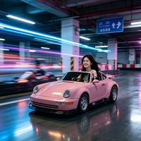 Mini Go-Kart Eléctrico para Adultos, Chasis Estable, Bajo Ruido, Coche de Carreras Eléctrico, Entretenimiento, Frenos