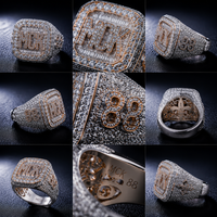 Bagues en or 14K 18K personnalisées en usine avec diamants de laboratoire 0,5-3 carats certifiés IGI D VVS, bijoux en diamants créés en laboratoire
