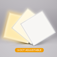 ENEC CE CB RoHS Panneau Led Intelligent 60x60 CCT Sélectionnable Dimmable Télécommande Wifi Panneau Carré Led Plafonnier Pour Intérieur