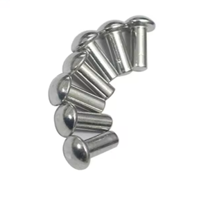 Rivets à tête demi-ronde de haute qualité, rivets en aluminium massif, alliage d'aluminium 5056, grade 11, galvanisés, industriels - Product Image 5