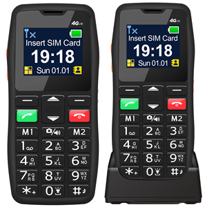 Telefono Cellulare Base con Funzioni Essenziali, Schermo da 1,77 Pollici e Dual SIM, Mini Telefono a Barra per Anziani - Product Image 1