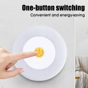 Mini LED capteur tactile veilleuses USB Rechargeable cuisine chambre Base magnétique applique murale ronde Portable gradation lampe de nuit - Product Image 3