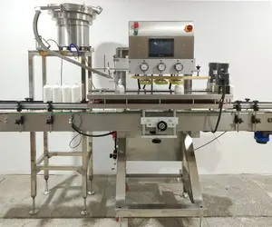 YSCM300 자동 플라스틱 항아리 병 캡 잠금 분배 드로퍼 캡 캡 유리 공급 및 나사 캡핑 기계 - Product Image 6