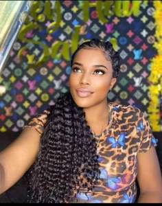 <span class=keywords><strong>Jennifer</strong></span> – perruque tressée avec boîte de dentelle, vente en gros, perruques africaines Micro tressées avec dentelle frontale, fournisseurs de perruques tressées avec cornet pour femmes noires - Product Image 2