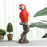 Ornements créatifs de perroquets nordiques, mini-statues en résine pour la décoration du salon, du bureau, du cabinet à vin, de la salle d'étude