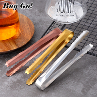 Mini pinças para cozinha, pinças de 6 polegadas para servir, aço inoxidável titânio, gelo, cubo