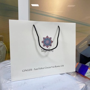 Luxury Personalized Custom logo Printed <b>Large</b> Size White Paper Bags Clothes Gift Package Cardboard Shopping Bag with Handle - Product Image 2