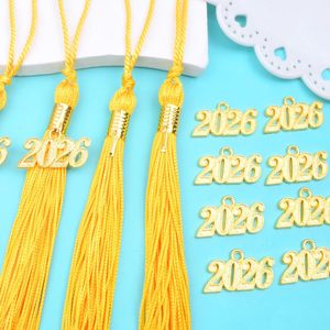 Llavero con borlas <span class=keywords><strong>para</strong></span> toga <span class=keywords><strong>de</strong></span> graduación 2026, dije dorado del año, accesorios <span class=keywords><strong>para</strong></span> ceremonias académicas <span class=keywords><strong>de</strong></span> graduación universitaria y doctorada - Product Image 2