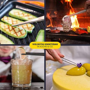 <span class=keywords><strong>Pinzas</strong></span> de chef de cocina OEM, <span class=keywords><strong>pinzas</strong></span> de acero inoxidable de 35cm <span class=keywords><strong>para</strong></span> cocinar grillos, <span class=keywords><strong>pinzas</strong></span> de cocina <span class=keywords><strong>para</strong></span> hornear con lazo colgante - Product Image 5