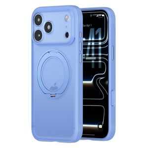 Funda Magnética Translúcida Mate de Alta Calidad para iPhone 18 17 Pro Max 360 °   Soporte de Anillo con Botones Táctiles AI y Funda Antigolpes - Product Image 1