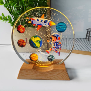 Modern Starry Sky <strong>Universe</strong> <strong>Galaxy</strong> 3D Inner Engraved Crystal Ball Glowing Night Light Creative Gifts Ornaments - Product Image 3