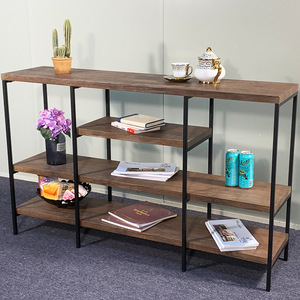 Nordic minimalist floor-<b>standing</b> multi-tiered storage rack, multi-functional storage shelf for pots, <b>pans</b>, and documents, for - Product Image 1