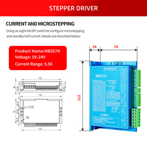 HBS57 Closed Loop Motor <b>Driver</b> <b>Set</b> DC24-60V for 17 23 24 34 with - Product Image 2