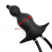 Plug anal gonflable en silicone liquide, nettoyeur d'irrigation anale, dilatateur anal, extracteur de fornicule postérieur, produits érotiques SM