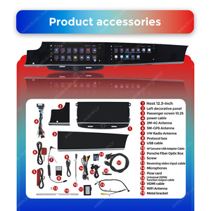 Mekede kép 21 inch đài phát thanh xe đa phương tiện màn hình không dây CP & AA 8 + 128GB 1920*720P cho Porsche Panamera PCM 3.1 PCM <span class=keywords><strong>4.0</strong></span> - Product Image 6